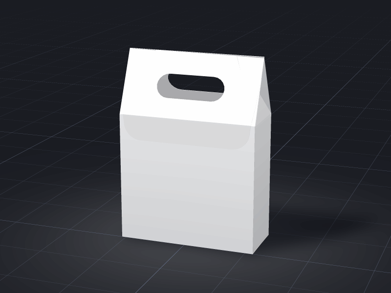 Design Paper Bread / Cake Bag template