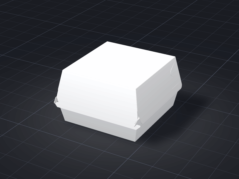 Design Burger Box template