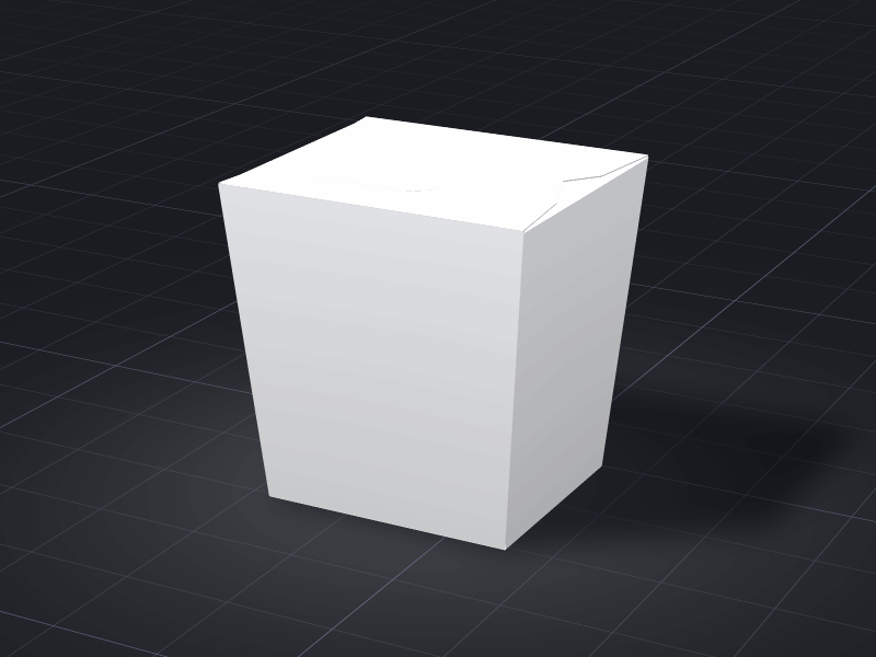 Chinese Takeout Box — ready design in our online tool