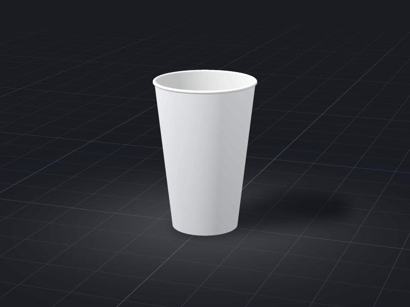Design Paper Cup — 16 oz template