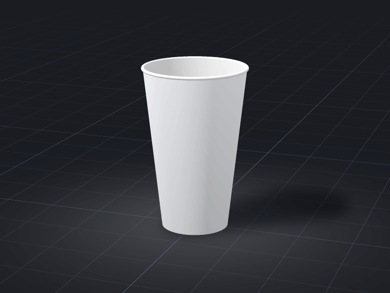 Design Paper Cup — 20 oz template