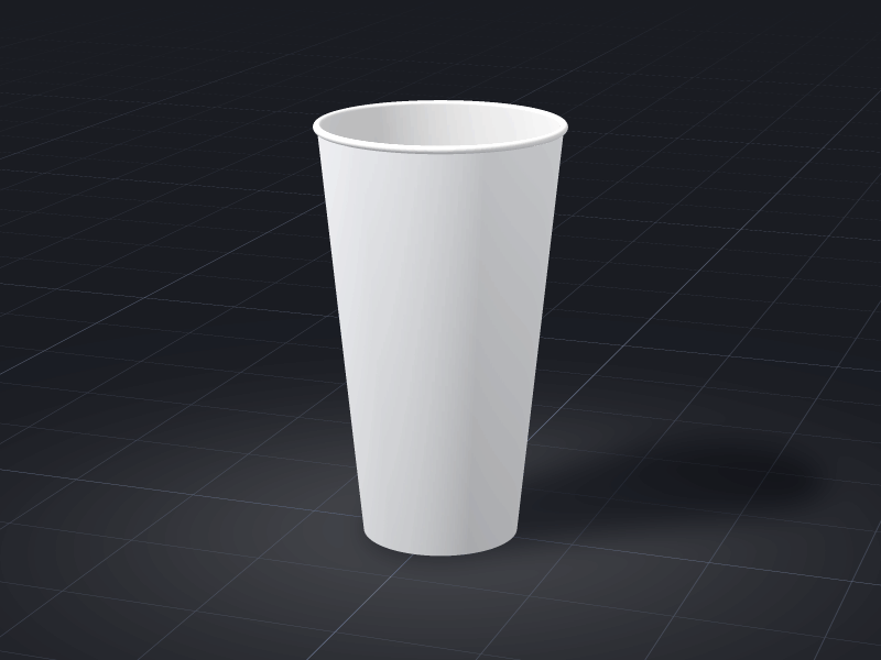Design Paper Cup — 22 oz template