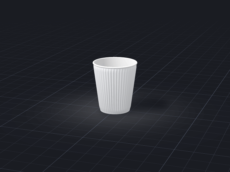 Design Ripple-wall Cup — 8 oz template