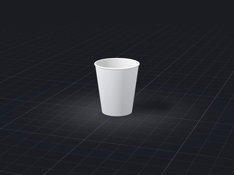 Design Paper Cup — 8 oz template