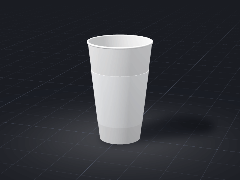 Design Cup Sleeve — 20 oz template