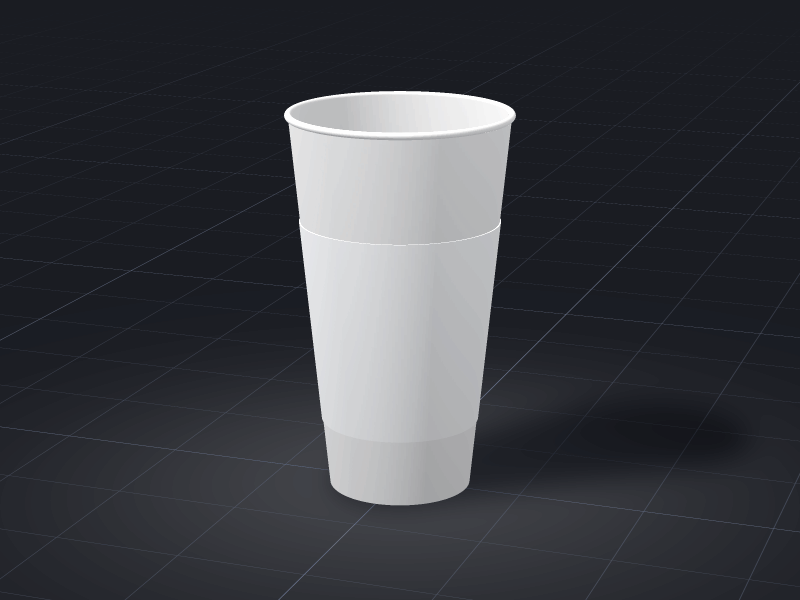 Design Cup Sleeve — 22 oz template