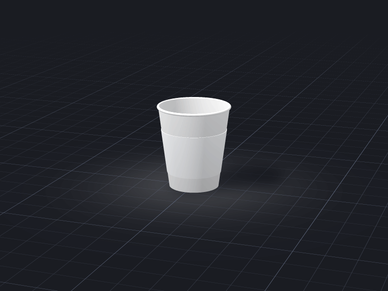 Design Cup Sleeve — 8 oz template