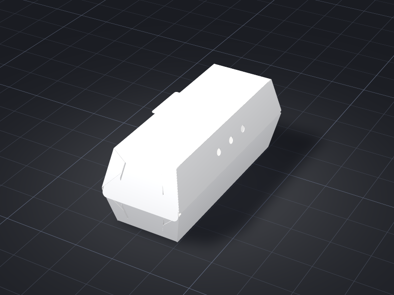 Fast Food Box — ready design in our online tool