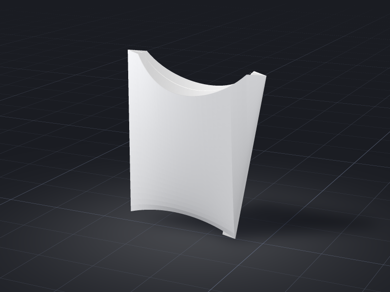 French Fries Carton — ready design in our online tool