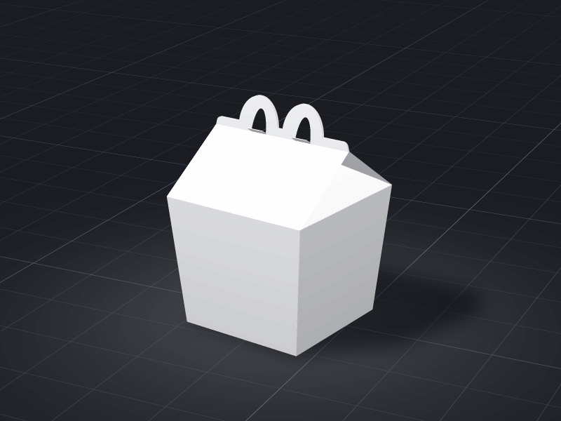 Happy Meal Box — ready design in our online tool