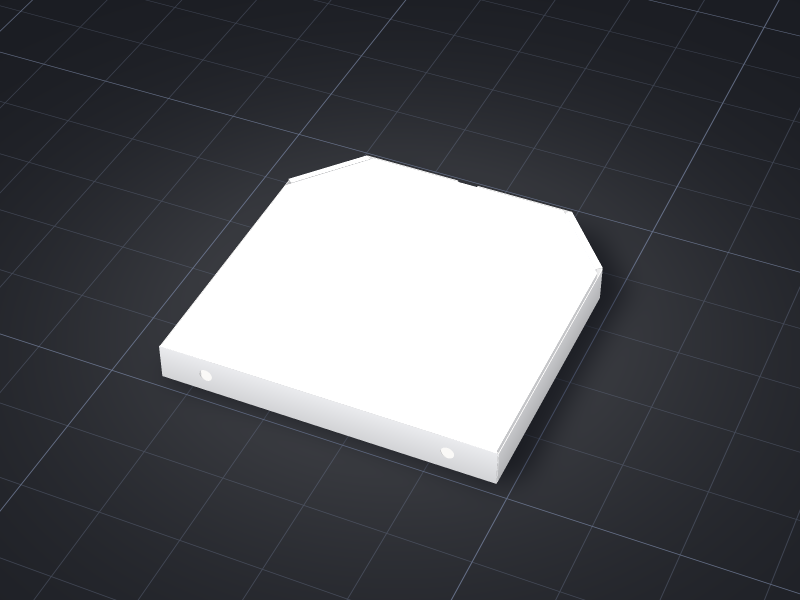 Hexagonal Pizza Box — ready design in our online tool