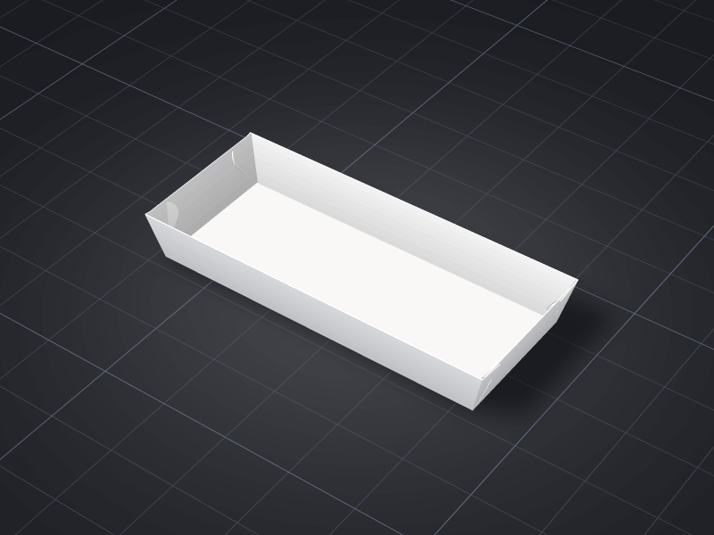 Hot-dog Tray — ready design in our online tool