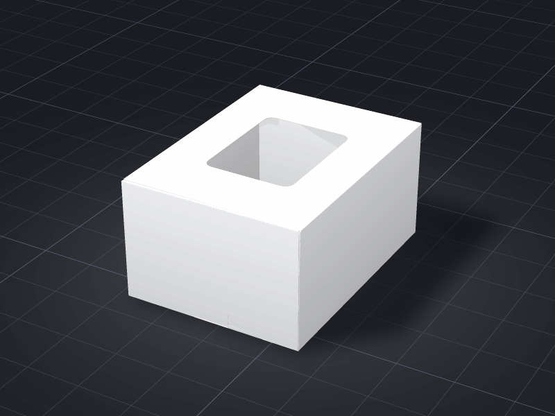 Design Mailer Box With Window template