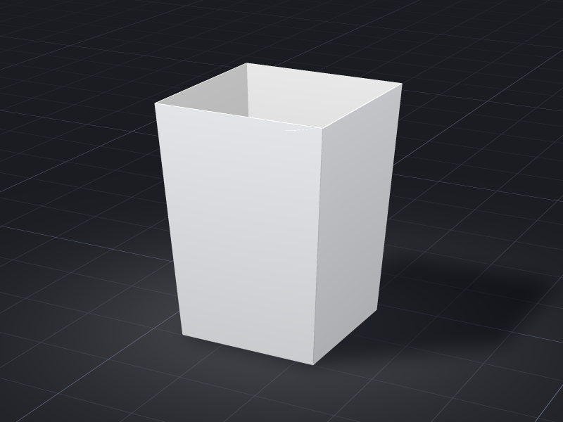Popcorn Box — ready design in our online tool