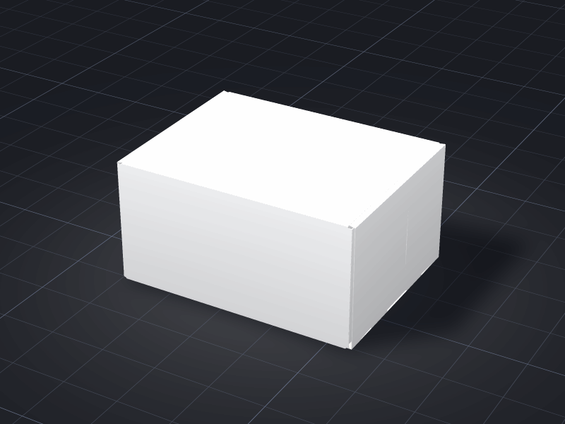 Design Rollover Hinged Lid Mailer template