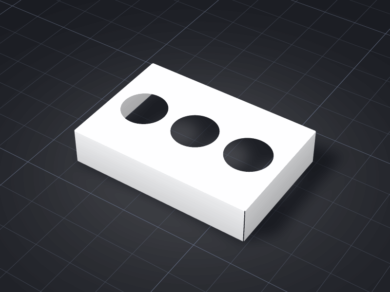 Three-cup Insert — ready design in our online tool
