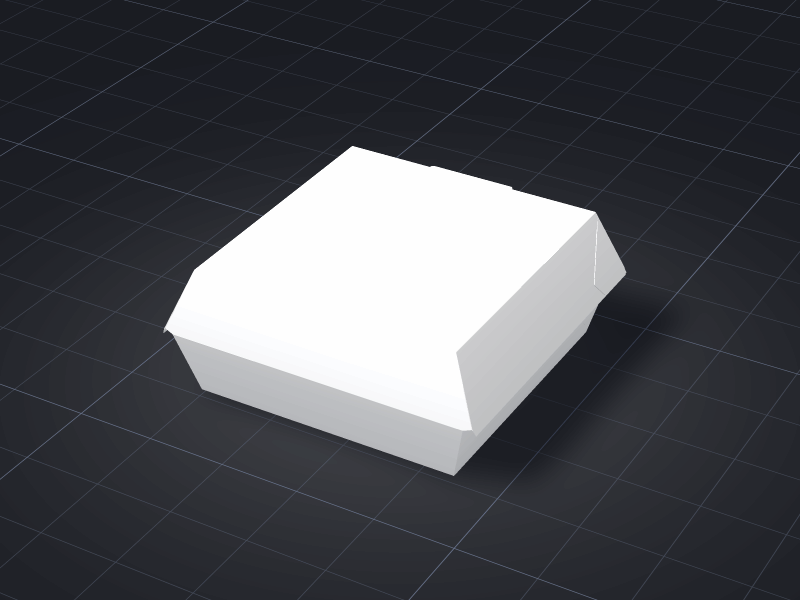 Design Square Cake Box template