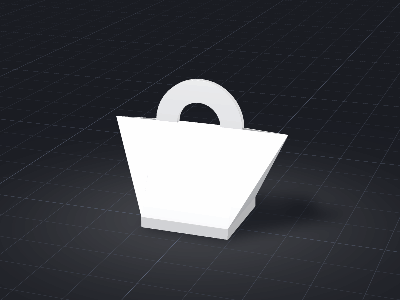 Design Buckle-bottom Tote Bag template
