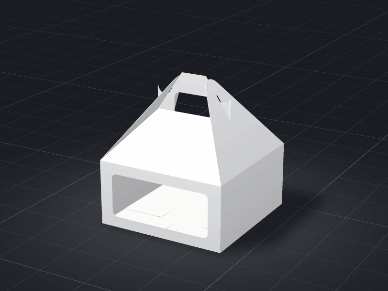 Design Window Bakery Box template
