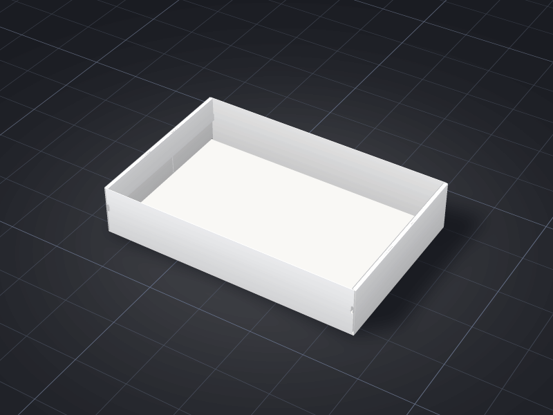 Design Side-Interlocking Tray template