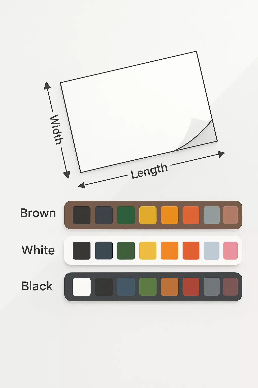 View All Available Paper Sizes Custom Paper Available Sizes Chart - Multiple Size Options