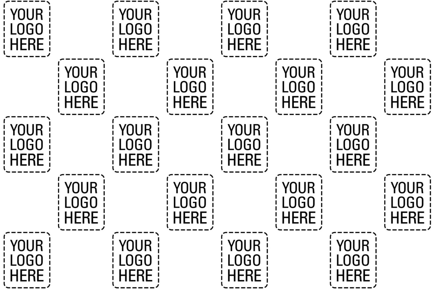 Template 4 - Diamond pattern