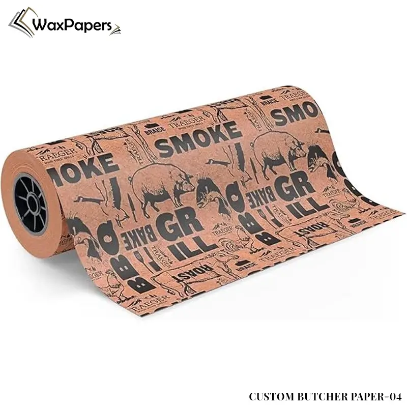 Custom printed butcher paper roll