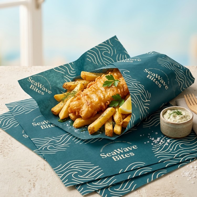 Custom Fish and Chip Paper — product features