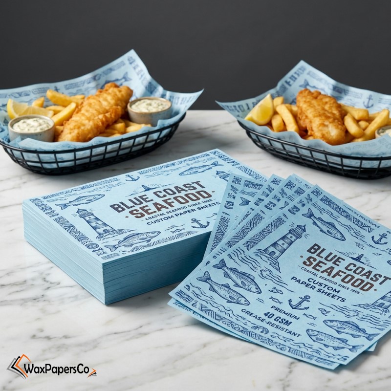 Custom Fish and Chip Paper — product features