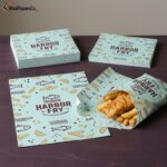 personalized fish and chip paper
