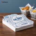 printed fish and chip paper sheets