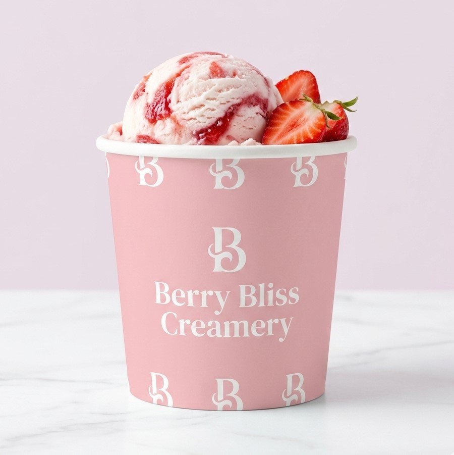 custom ice cream cups