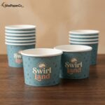 paper ice cream cups with logo