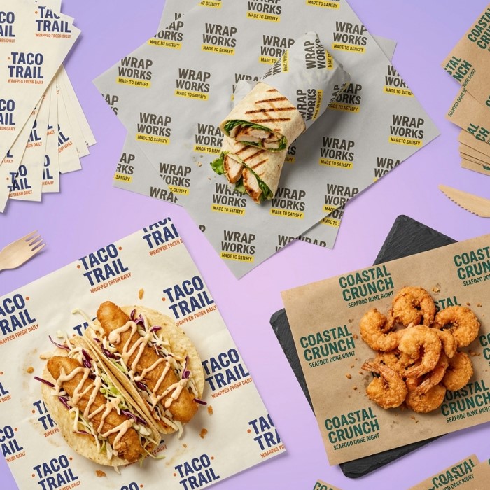 Custom printed food papers