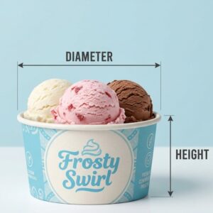 Custom Paper Ice Cream Bowls