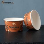 printed paper ice cream paper bowls