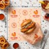 12x12 food paper