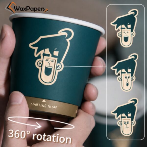 custom hollow rotating paper cups