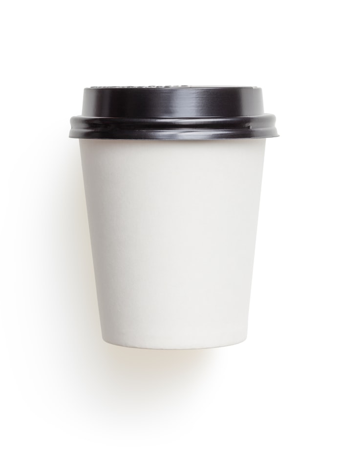 Double-wall paper coffee cup