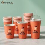 paper cups with logo