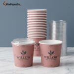 paper soup cups with logo