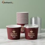 printed paper soup cups