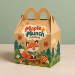 logo printed happy meal boxes