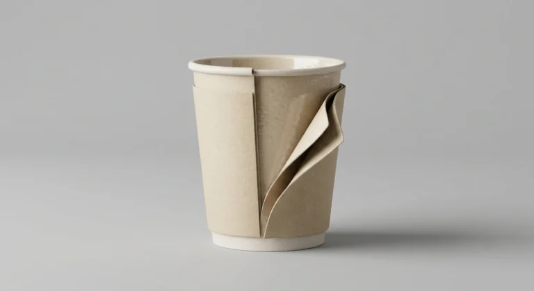 Double wall paper coffee cup