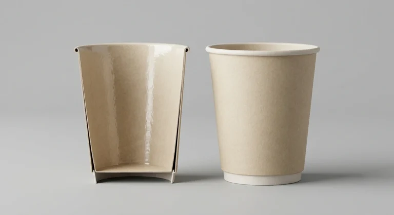 Inner coated board coffee cup