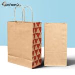 custom kraft paper bags with handle